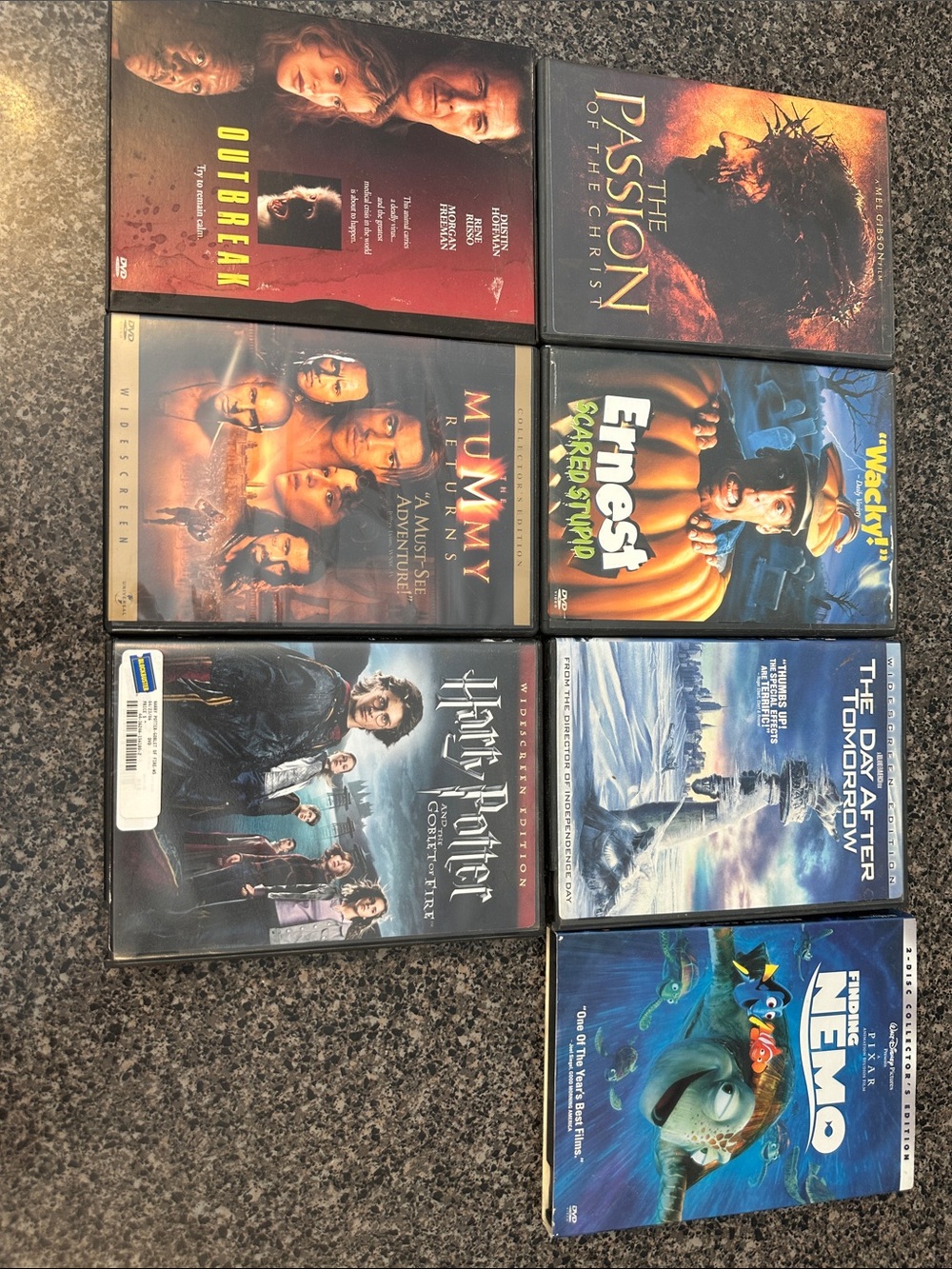 Assorted Movie DVD Collection - Ernest, Finding Nemo, Harry Potter, & More